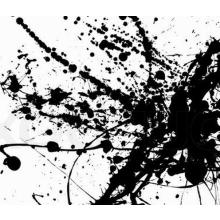 Custom Decoration Oil Painting, Black and White Simple Abstract Oil Painting